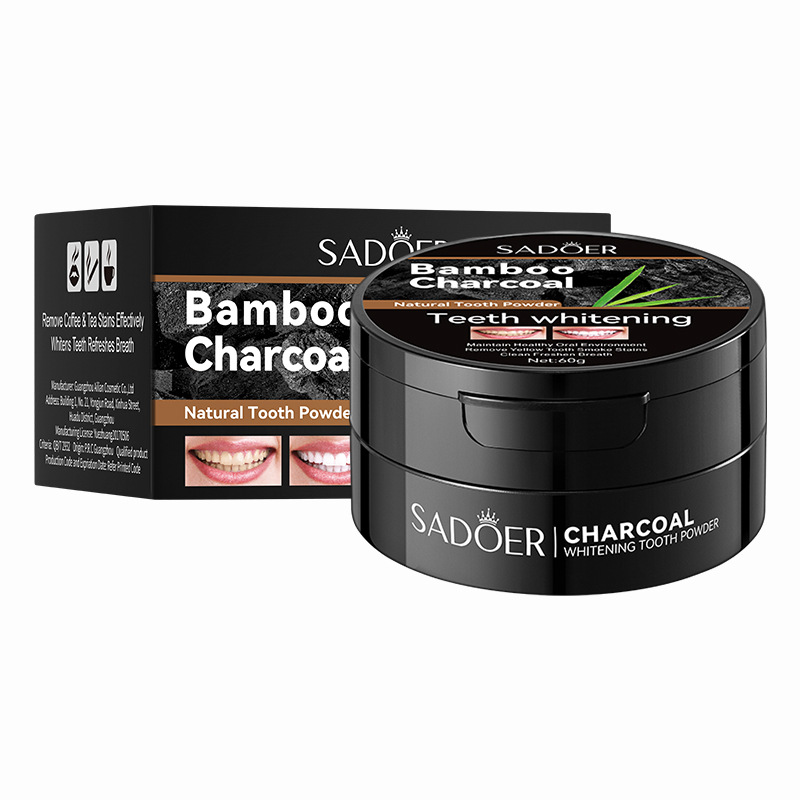 Activated Charcoal Powder - 60 г порошок для отбеливания зубов,