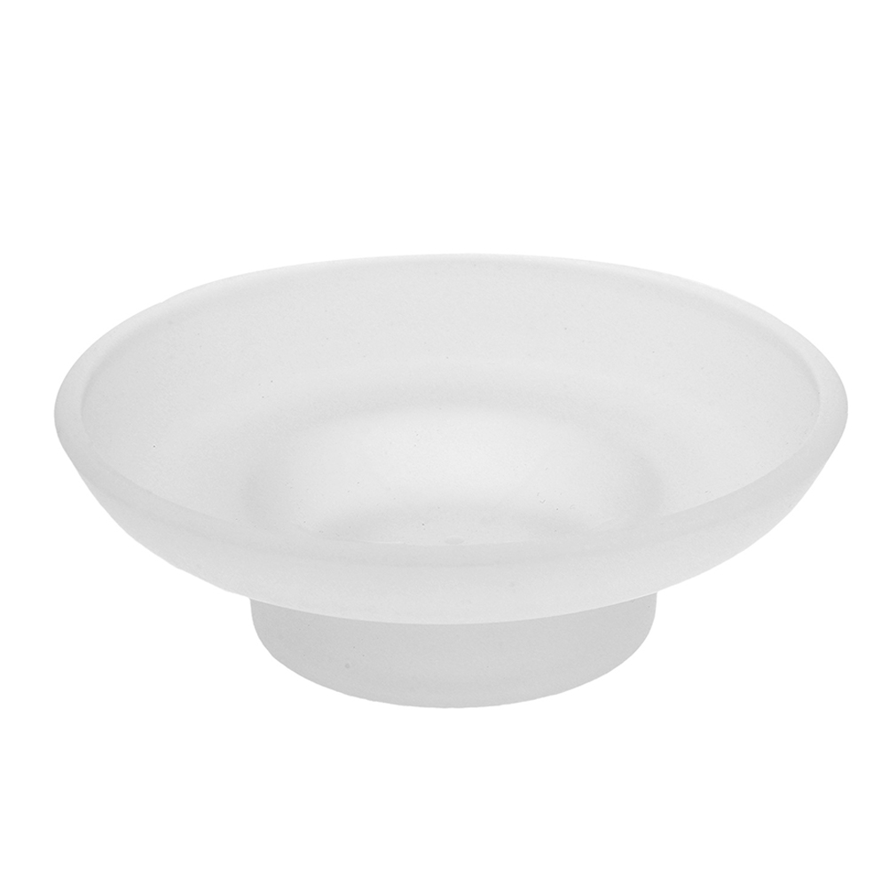 Soap Making Tray - Мыльница из матового стекла, круглая прозрачная